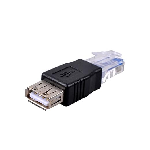 UCEC 1x Type A USB2.0 Female to Ethernet RJ45 Male Plug Adapter Connector