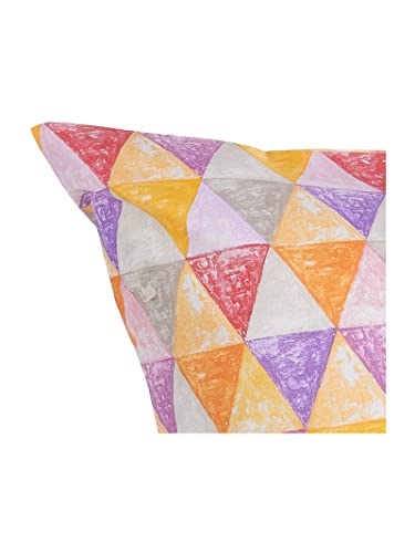 Parure de lit simple Triangoli drap housse motif imprimé géométrique