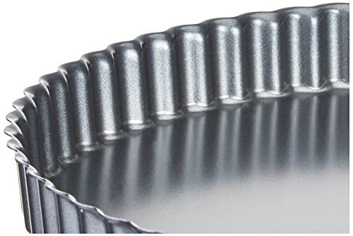 Moule À Tarte 32 Cm En Acier Anti Adhèrent Fond Fixe - vue 7