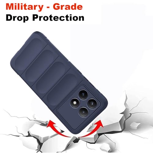 Image of amazon basics Mobile Cover for Poco X6 Pro 5G / Mi Redmi K70E 5G | Full Camera Protection | Liquid Silicon Case | Flexible Bumper Case for Poco X6 Pro 5G / Mi Redmi K70E 5G (Dark Blue)