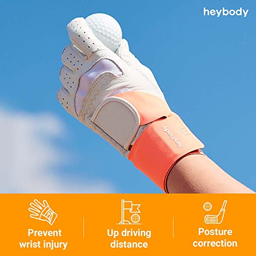Heybody Slim Air Golf Wrist Support Strap (Gray) | Fitness Golf Tennis Carpal Tunnel Arthritis Wrist Pain Relief Injury Prevention | Comfortable Fit Elastic Material | Breathable Fabric #TOP1