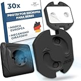 Versatilidad total | Los protectores de Hoffenbach no solo son perfectos para prevenir descargas eléctricas en toda la casa, sino que también mantienen limpios los enchufes de uso poco frecuente, protegiéndolos del polvo. Además, se adaptan perfectamente a todos los enchufes estándar en España (tipo F/SchuKo).