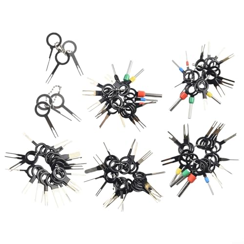 NbgrvB Lot de 100 outils de démontage de terminal automobile - Kit d'éjecteur de broche de fil pour réparation de faisceau de câblage de voiture, extracteur de connecteur pour l'entretien du véhicule