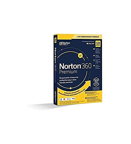 Symantec Norton 360 Premium Box (1 Jahr) 10 Geräte 75GB Cloudspeicher Mass Market Win, Mac, Android, iOS Französisch