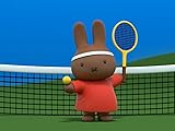tennisspielerin italien  Miffy und das Tennisspiel
