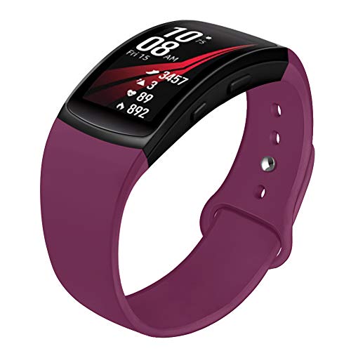 NAHAI Gear Fit 2�o���h/Gear Fit 2 Pro�o���h�Ή� �\�t�g�V���R�������p�o���h ���X�g�o���h Samsung Gear Fit 2 �� Fit 2 Pro�X�}�[�g�E�H�b�`�p L S S: 5.5''-7.1'' �p�[�v��