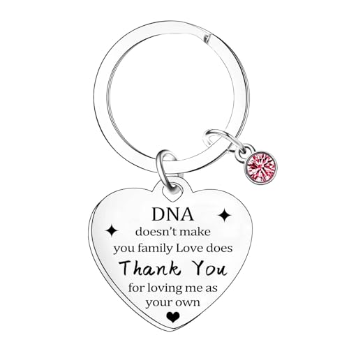 LLAFY Step Mom Gifts from Daughter Son Bonus Mom Keychain Mother's Day Gift Thank You Stepmom Gifts Christmas Birthday Gift for Stepmom