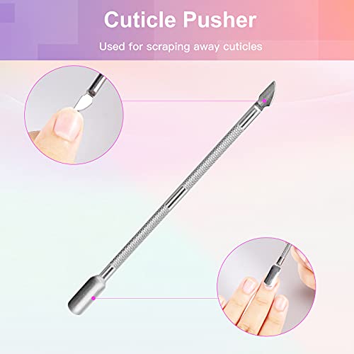 Wirhaut Nagelfeile, 14-in-1-Nagelfehler, Professional Nail File 6-teiliges Set 100/180 und 6 doppelseitiger… – Bild 5