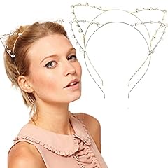 2 Pack: Rhinestone Headband (Gold & Sliver)