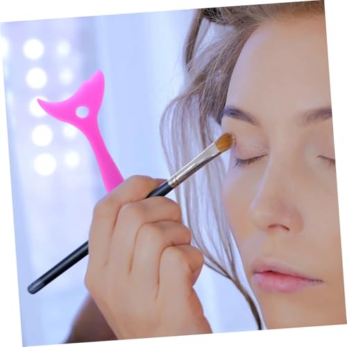 4 piezas de plantillas de silicona para delineador de ojos miniatura 6