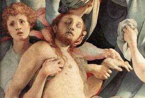 Peinture à l'huile Deposition Detail III 1528 Jacopo Pontormo Tableau