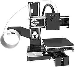 Mini Impressora 3D FDM, Kit de Impressoras 3D de Nivelamento Automático Totalmente Montado, Impressora de Aquecimento Uniforme de Alta Precisão Com de Botão Exclusivo (plugue