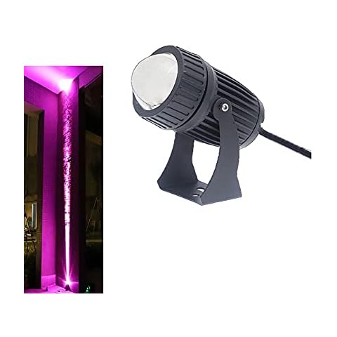 Mrdsre 10W Beam Of Light Lamp LED Spotlight Aluminum Lens Convex Remote Control Ultra Narrow Wall Washer Outdoor Lights IP67 Waterproof Spot Light For Garden Park Patio AC 85-265V b Cover