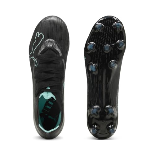 PUMA Chaussure de Football Ultra Nitro™ 7 Match FG/AG Unisexe 40, Black Intense Mint Green