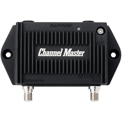 Channel Master CM-7779HD PreAmp 1 TV Antenna Amplifier with 5G LTE Filter, Adjustable Gain Preamplifier - Professional-Grade Signal Booster Cover