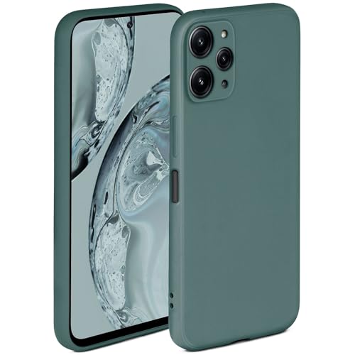 ONEFLOW Soft Case für Redmi 12 Hülle aus Silikon mit Kameraschutz Silikonhülle mit erhöhtem Schutz fürs Display Backcover Schutzhülle weiche Handyhülle Petrol