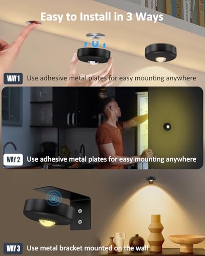 Luces de imagen con control remoto para solucionar zonas oscuras en armarios de cocina 6