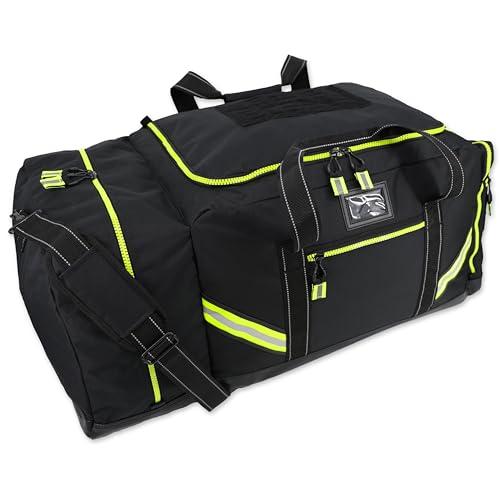 Lightning X Firefighter Premium 3XL Step-In Turnout Gear Bag - Black w/NO LOGO (Customizable)