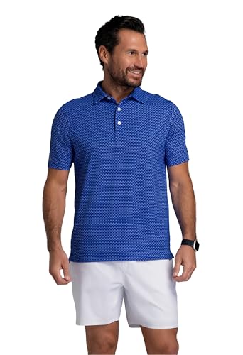 IBKUL Athleisure Wear Sun Protective UPF 50+ Icefil Cooling Footballs Print Short Sleeve Polo - 94101