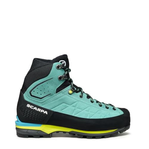 Bottes d'alpinisme femme SCARPA Zodiac Tech GTX contre le froid et le glissement en pierrier