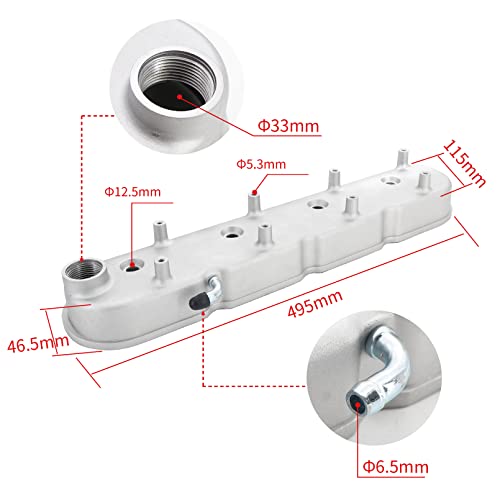 Tektall Ls Cast Aluminum Valve Covers With Coil Mounts Compatible With Che-Vy Small Block V8 293 325 346 364 376 427 #TOP1