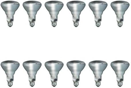 Philips BR30 Indoor Dimmable Flood Light Bulb, 620 Lumen, Soft White Light (2710K), 65-Watt, E26 Base, 12-Pack