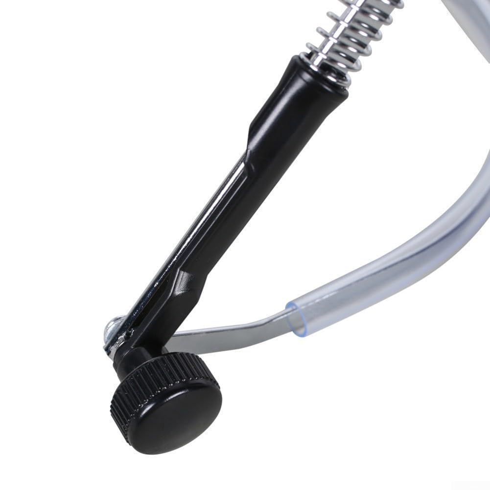 Supporto professionale per armonica regolabile, antigraffio, regolabile, supporto per il collo, per tenere le mani libere (argento)