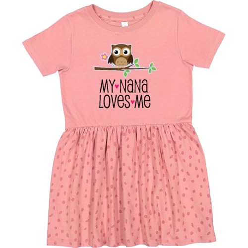 inktastic My Nana Loves Me Owl Toddler Dress