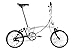 Brompton Folding Commuter Bike A Line 3-Speed | Compact, Lightweight, Urban Bike for Adults (White)