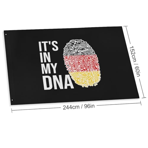 Bandera It's In My DNA Germany para jardín exterior y recuerdo textil personalizado de patio 3