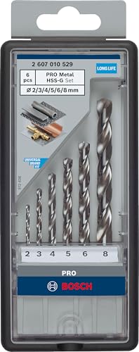 Bosch 6x PRO Metal HSS-G Spiralbohrer Set, 6-tlg. – Ansicht 2