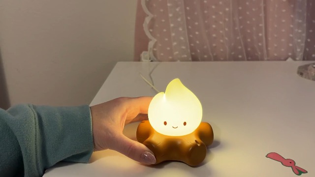 Image of WANIDEA Fake Campfire Lamp, Ambient Lighting, White Noise Soothes The Mood, Portable Rechargeable Night Light, Candlelight Mode Mood Lighting, Bedroom, Desktop, Camping Decor (3Pack)