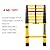 Fiberglass Non Conductive Telescoping Ladder for Electrical Work & Home Attic - 8.5Ft/10.5Ft/12.5Ft/15.5Ft Extension Easy to use and Carry Telescopic ladders,4m/13ft