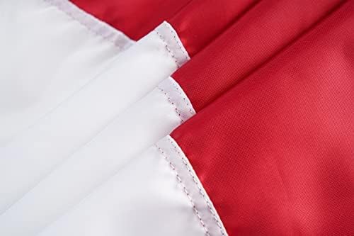 FRF FLAG American Flag Bunting 1.5x3 Ft, Embroidered Patriotic Bunting Flags, 4th of july Decorations Outdoor, with 3 Brass Grommets… - Image 4