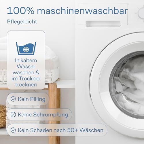 Matratzen Topper für himmlischen Komfort – Ultraweicher, atmungsaktiver und kühlender Matratzenschoner aus Bambusviskose – 140 x 200 cm, Tiefe Taschenpassform