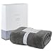 Lincove 100% Turkish Cotton Luxury Face Towels for Bathroom - Hotel & Spa Luxury Face Towels by 600 GSM, Highly Absorbent & Eco Friendly - Made in Turkey (Dark Grey, Bath Towel)