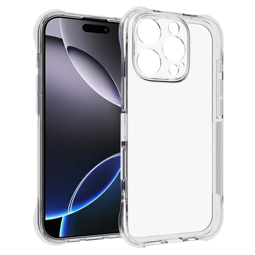 Coque pour iPhone 16 Pro Max transparente en silicone antichoc TPU - 3