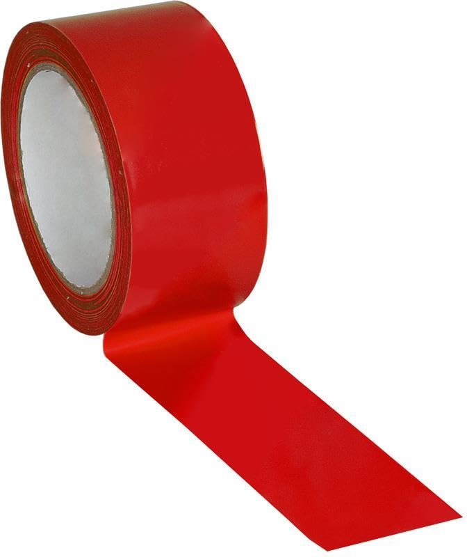 Ruban de marquage de sol eichner adhésif signalisation rouge 50mm x 33m lignes atelier