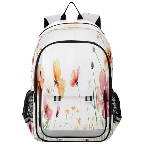 Sac à dos tendance fleurs aquarelle pour les sorties et les cours