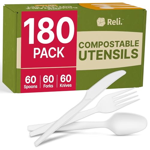 Reli. Compostable Utensils Set (180 Pack)