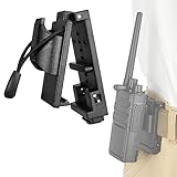 iGuerburn Two-Way Radio Holster Duty Belt, Universal Tactical Radio Holder Clip Law Enforcement Accessories for Men