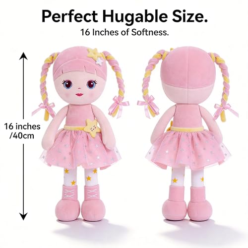 Muñeca suave de 16 pulgadas para bebé niña miniatura 3