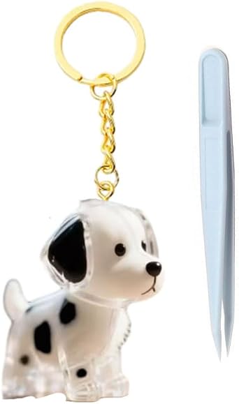 Dog Hair Collector, Portable Pet Hairs Storage Bottle with Keychain and Hair Pickup
