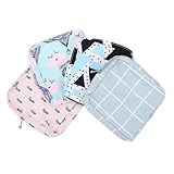 HOOTNEE Porta Tampones y Compresas Femeninas 4 Unidades, Bolsa Aseo Diseño Práctico para Almacenamiento Higiénico en Baño y Bolso