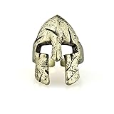 Material: Metall Ring Spartaner Helm - Silber - Gold (Gold)