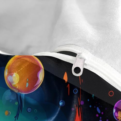 Housse de couette astronaute en microfibre pour lit simple - 8