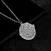Vintage 925 Sterling Silver Dragon Tiger Yin Yang Pendant Necklace Feng Shui Jewellery for Men Women 60cm Chain #3