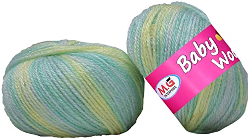 Image of M.G Enterprise 100% Acrylic Wool Red (10 pc) Baby Wool 4 ply Wool Ball Hand Knitting Wool /Art Craft Soft Fingering Crochet Hook Yarn, Needle Knitting Yarn Thread Dye U