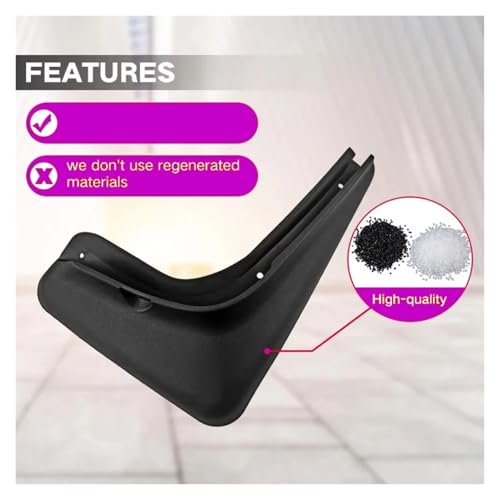 Guardabarros coche Dodge Ram 1500 2019-2023 para ruedas delanteras y traseras 6