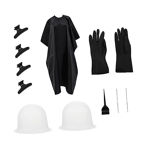 MERRYHAPY Hair Dyeing Cap and Gloves Set 11pcs Highlighting Kit for Home Salons Diy